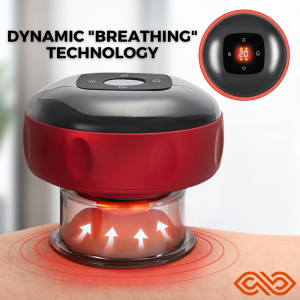 tep-by-step graphic for using the Revo massager