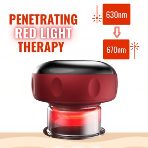 Red light LEDs stimulating muscle and skin layers