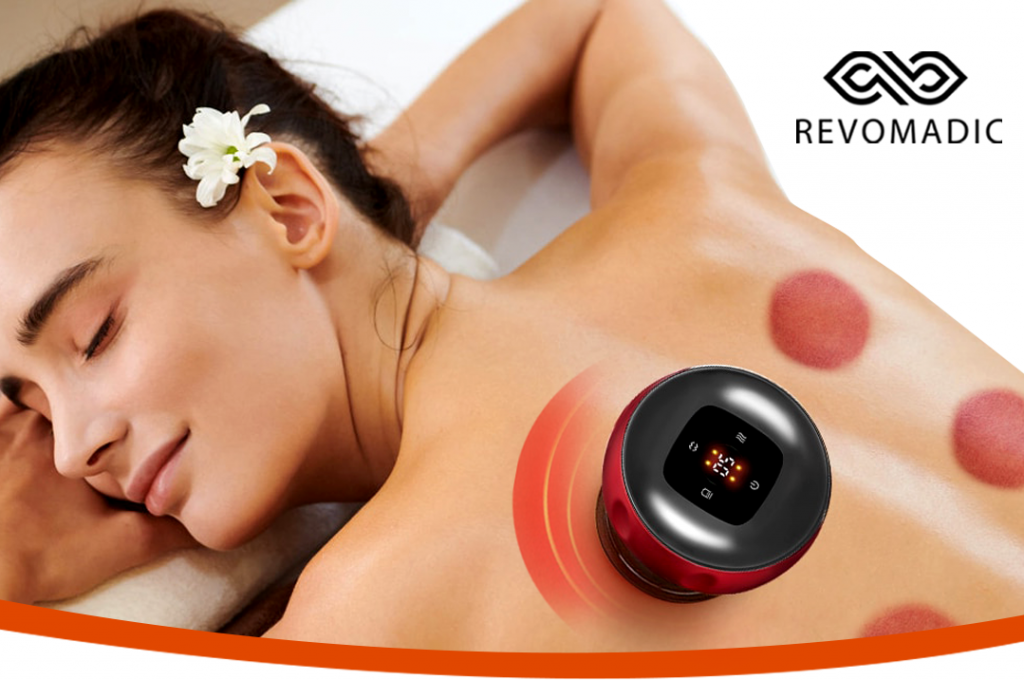 Revo Smart Cupping Massager in use β lifestyle view