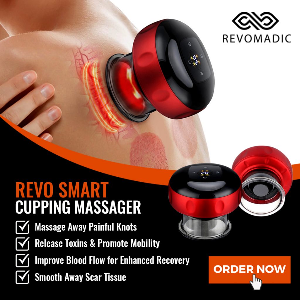 Before and after cupping results showing red spots and skin recovery