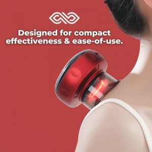Hand holding Revo device with display and compact shape