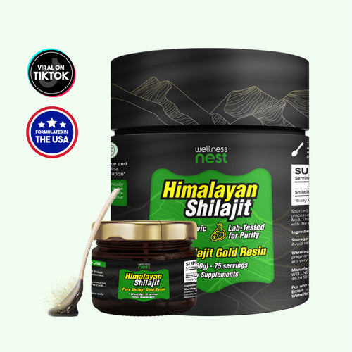 Himalayan Shilajit Gold Resin with measuring spoon